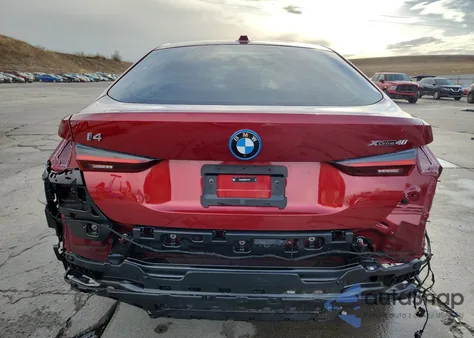 2025 BMW I4 xDrive 40 z USA, uszkodzony, nr VIN WBY43HD05SFU11197